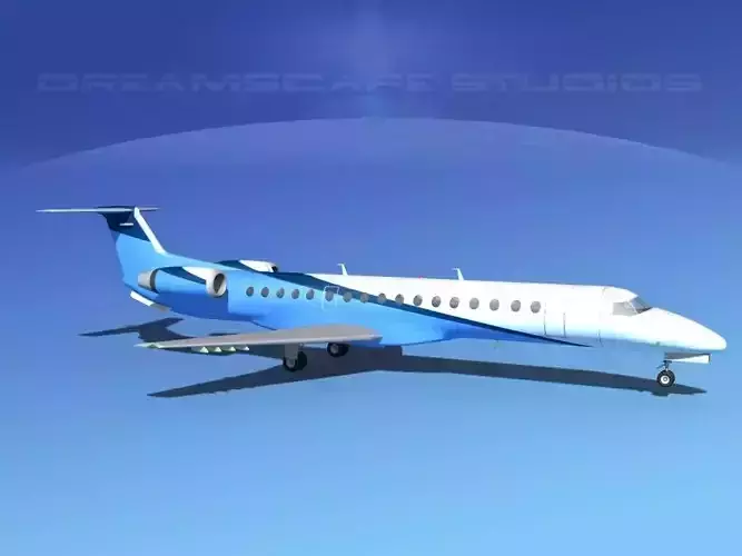 Embraer ERJ-145 Private 3D model