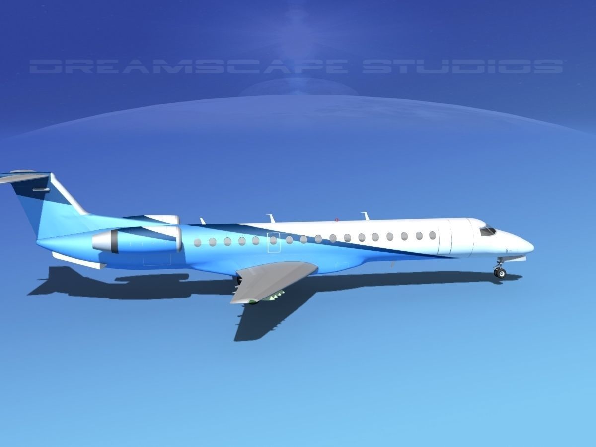 Embraer ERJ-145 Private 3D model_4