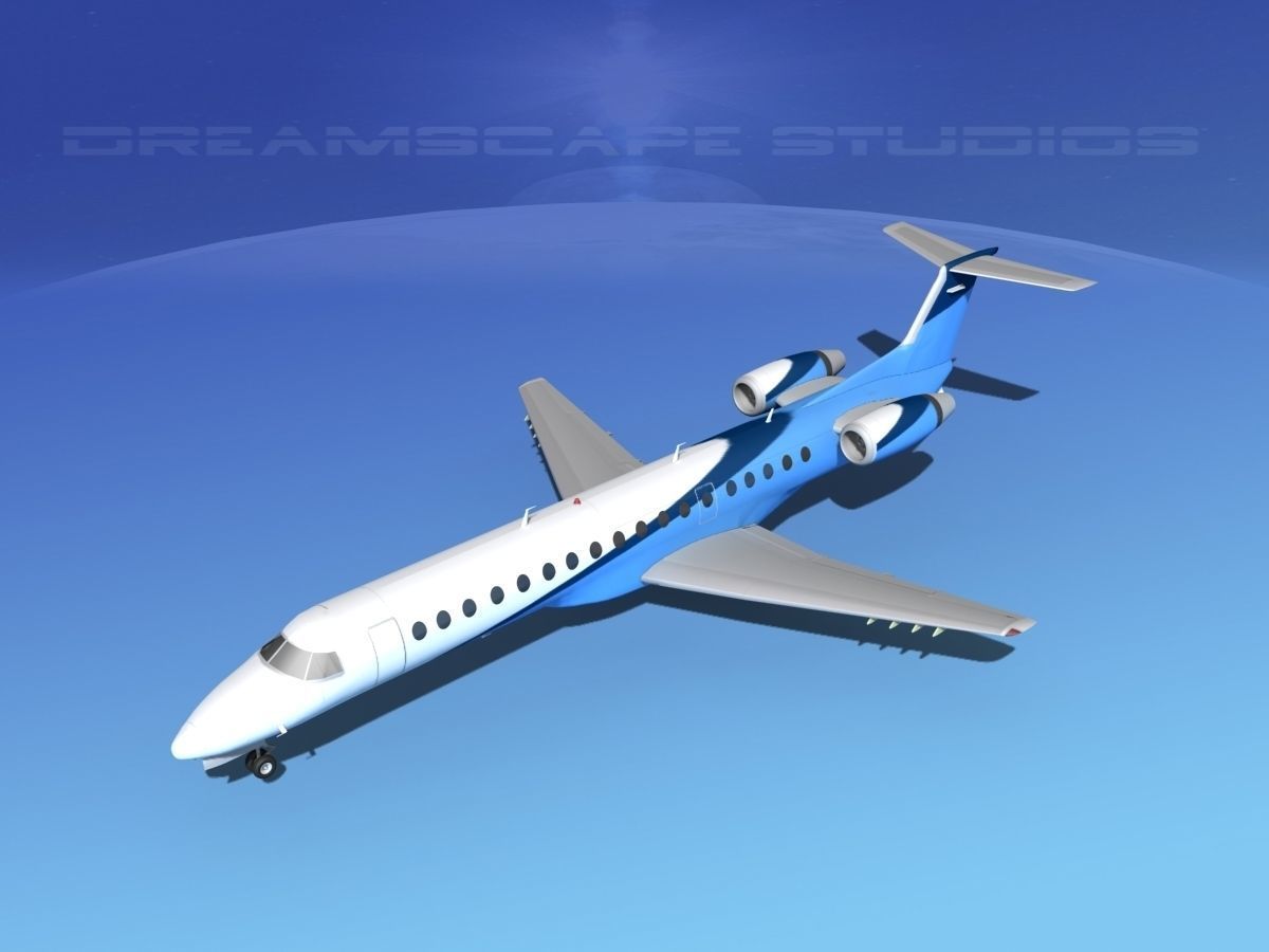 Embraer ERJ-145 Private 3D model_10