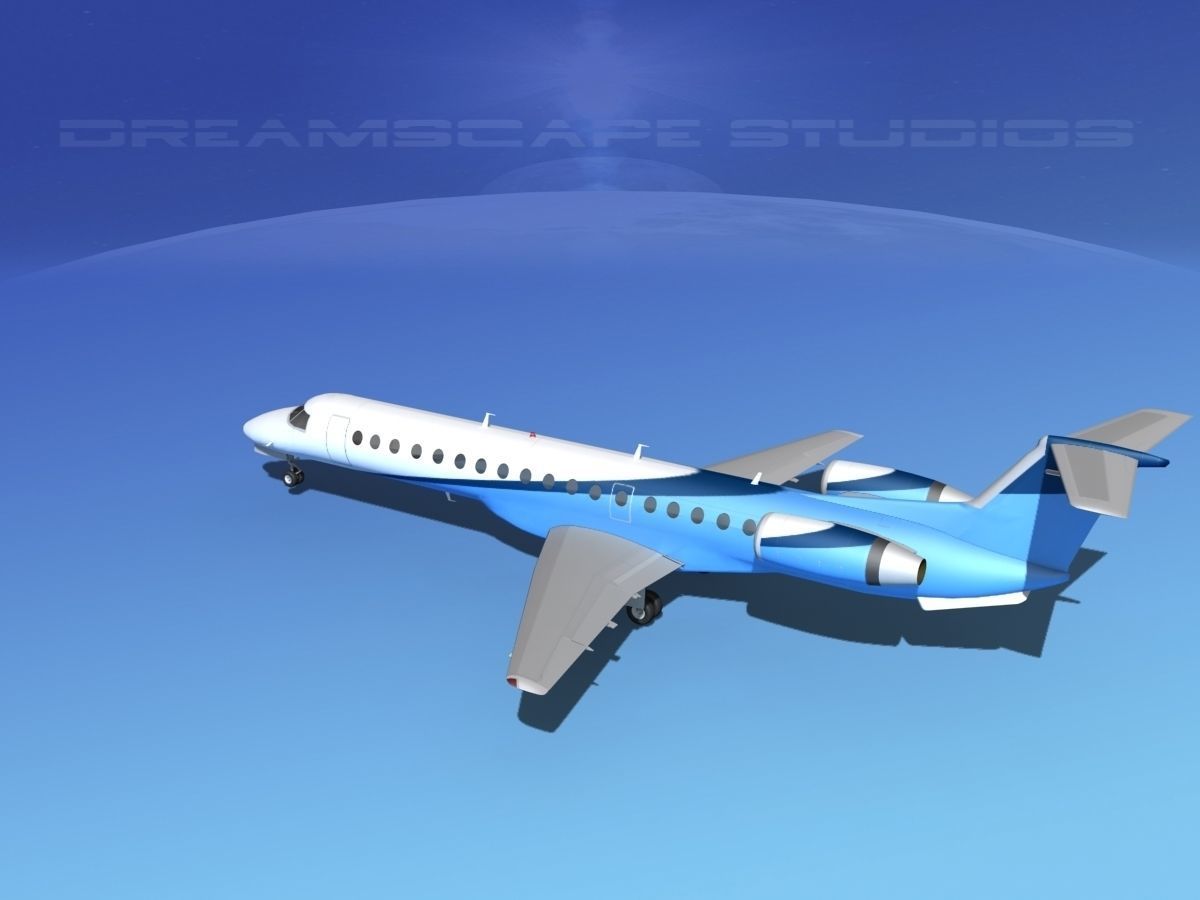 Embraer ERJ-145 Private 3D model_8