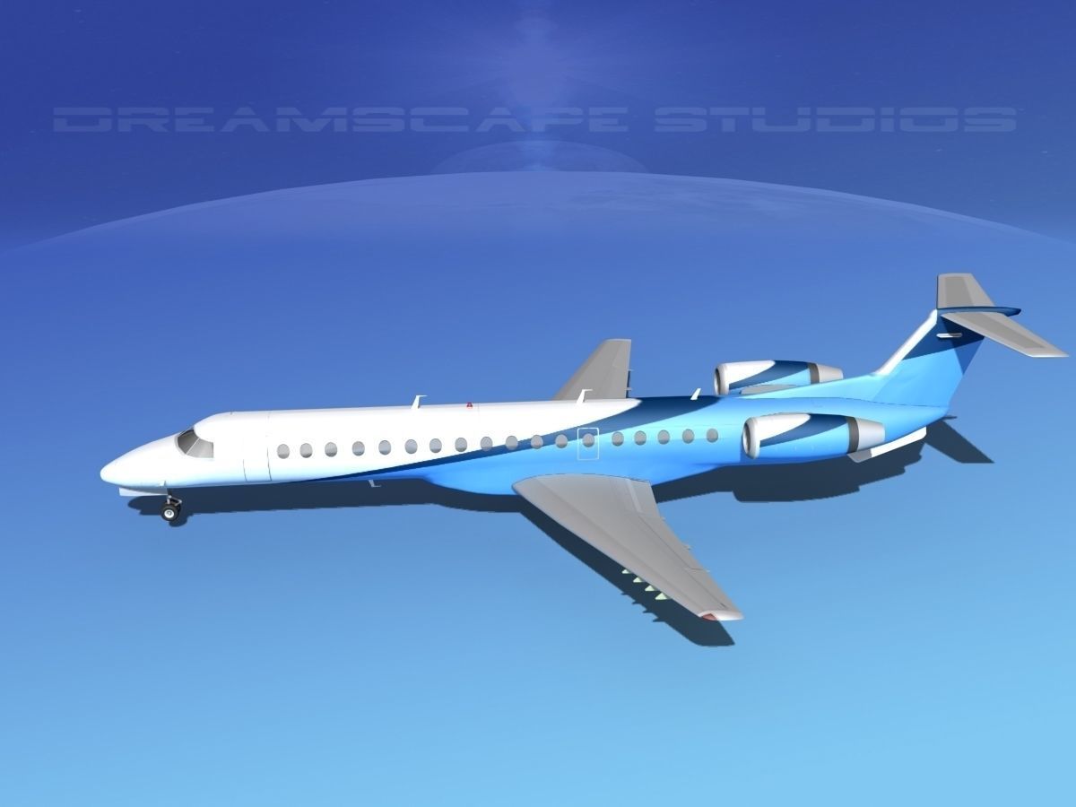 Embraer ERJ-145 Private 3D model_9