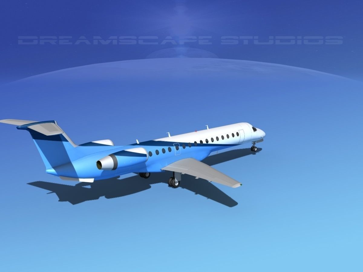 Embraer ERJ-145 Private 3D model_5