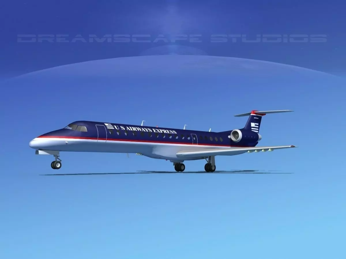 Embraer ERJ-145 US Air Express 3D model