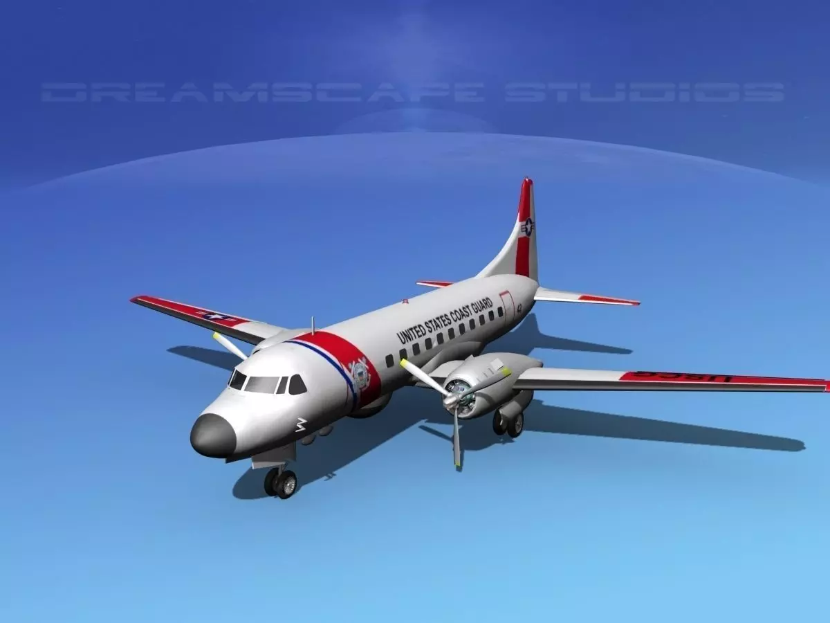 Convair HC-131 US Coast Guard 3D model