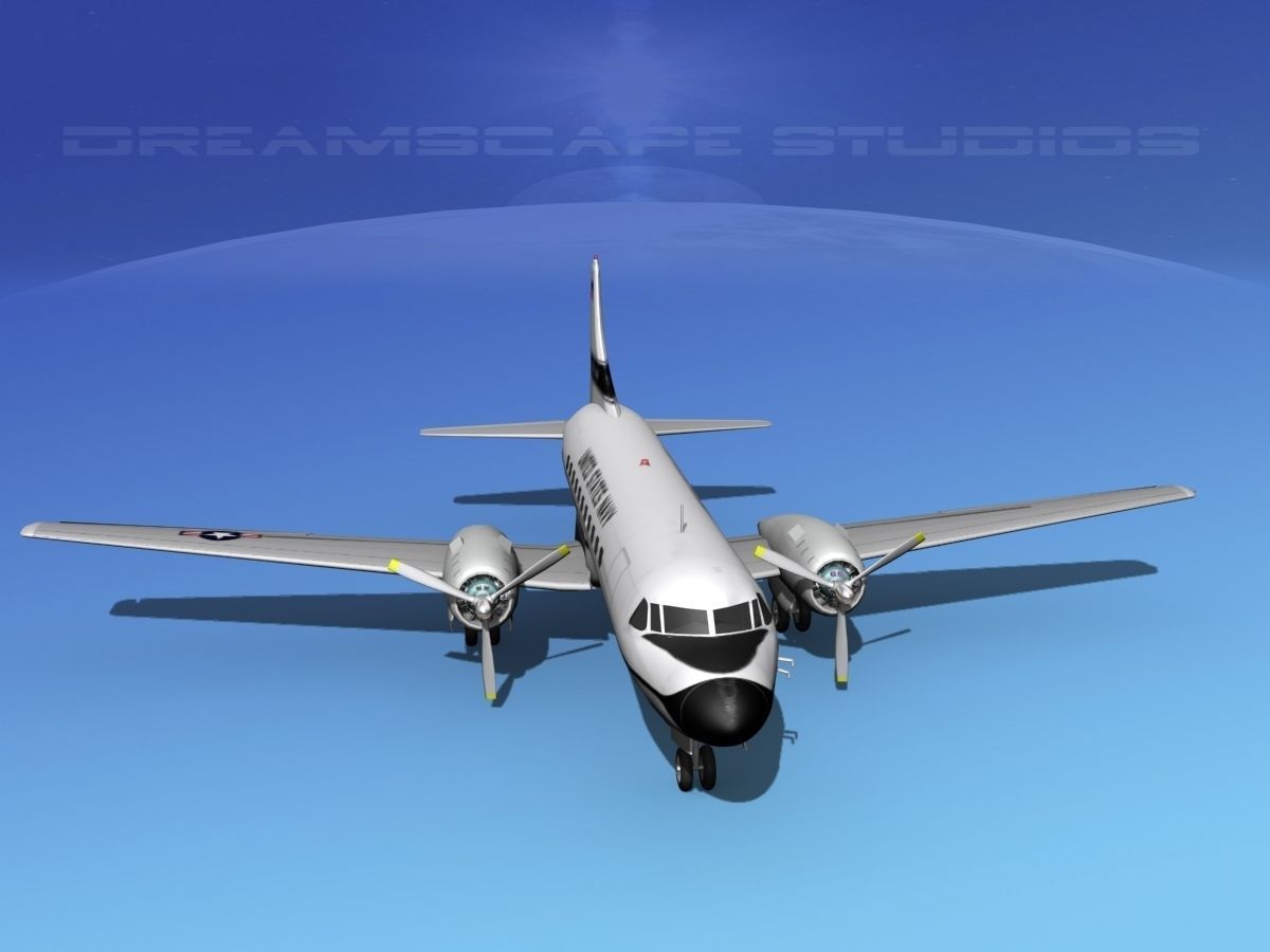Convair VC-131 US Navy V03 3D model_14