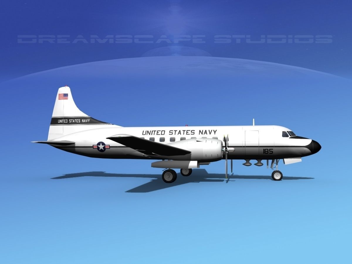 Convair VC-131 US Navy V03 3D model_6