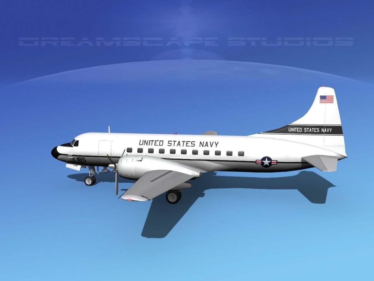 Convair VC-131 US Navy V03 3D model_13