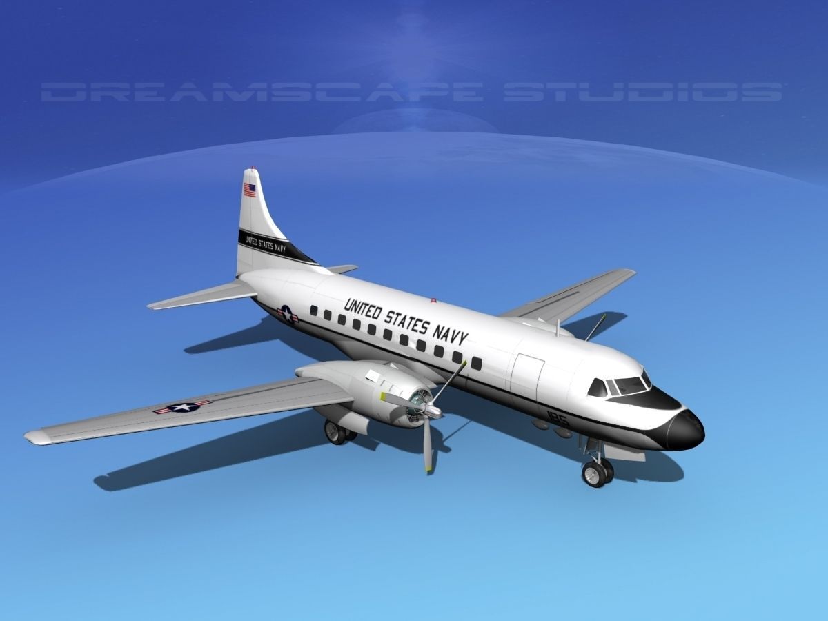 Convair VC-131 US Navy V03 3D model_15