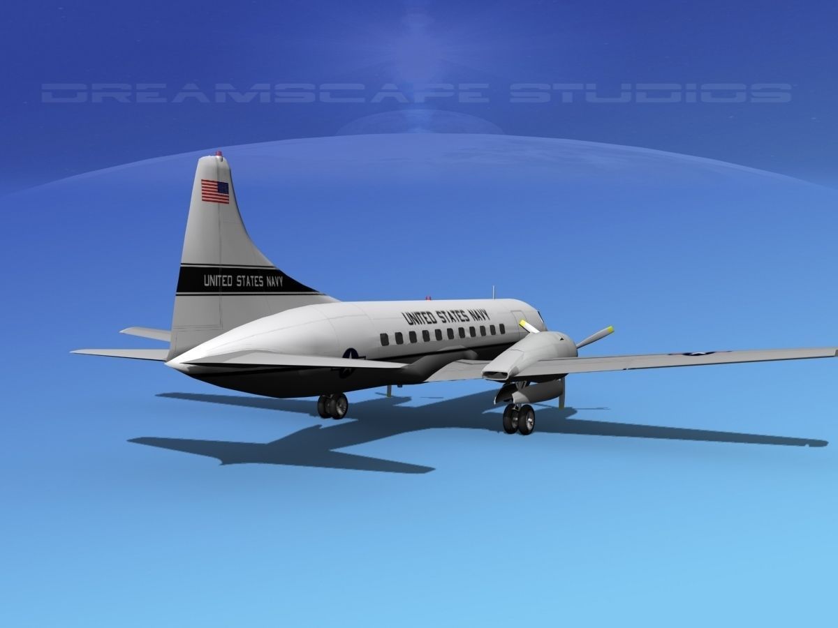 Convair VC-131 US Navy V03 3D model_9