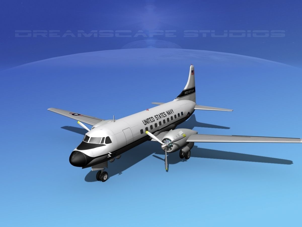 Convair VC-131 US Navy V03 3D model_12
