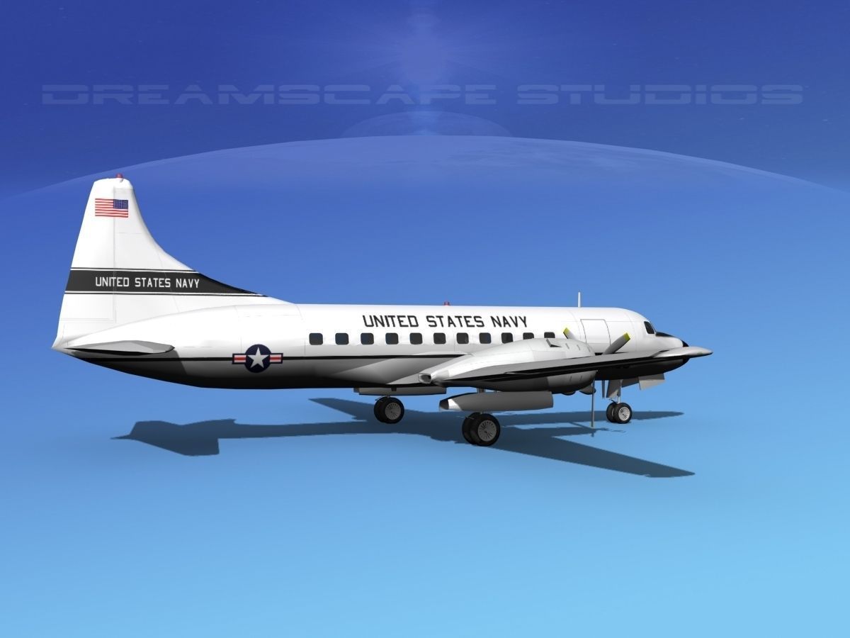 Convair VC-131 US Navy V03 3D model_8