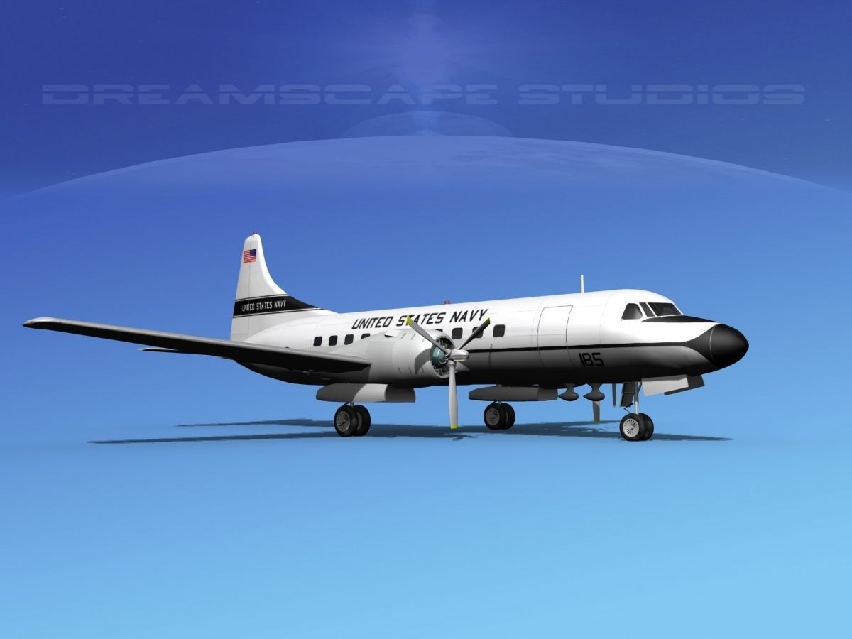 Convair VC-131 US Navy V03 3D model_5