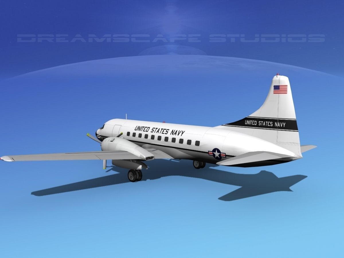 Convair VC-131 US Navy V03 3D model_11