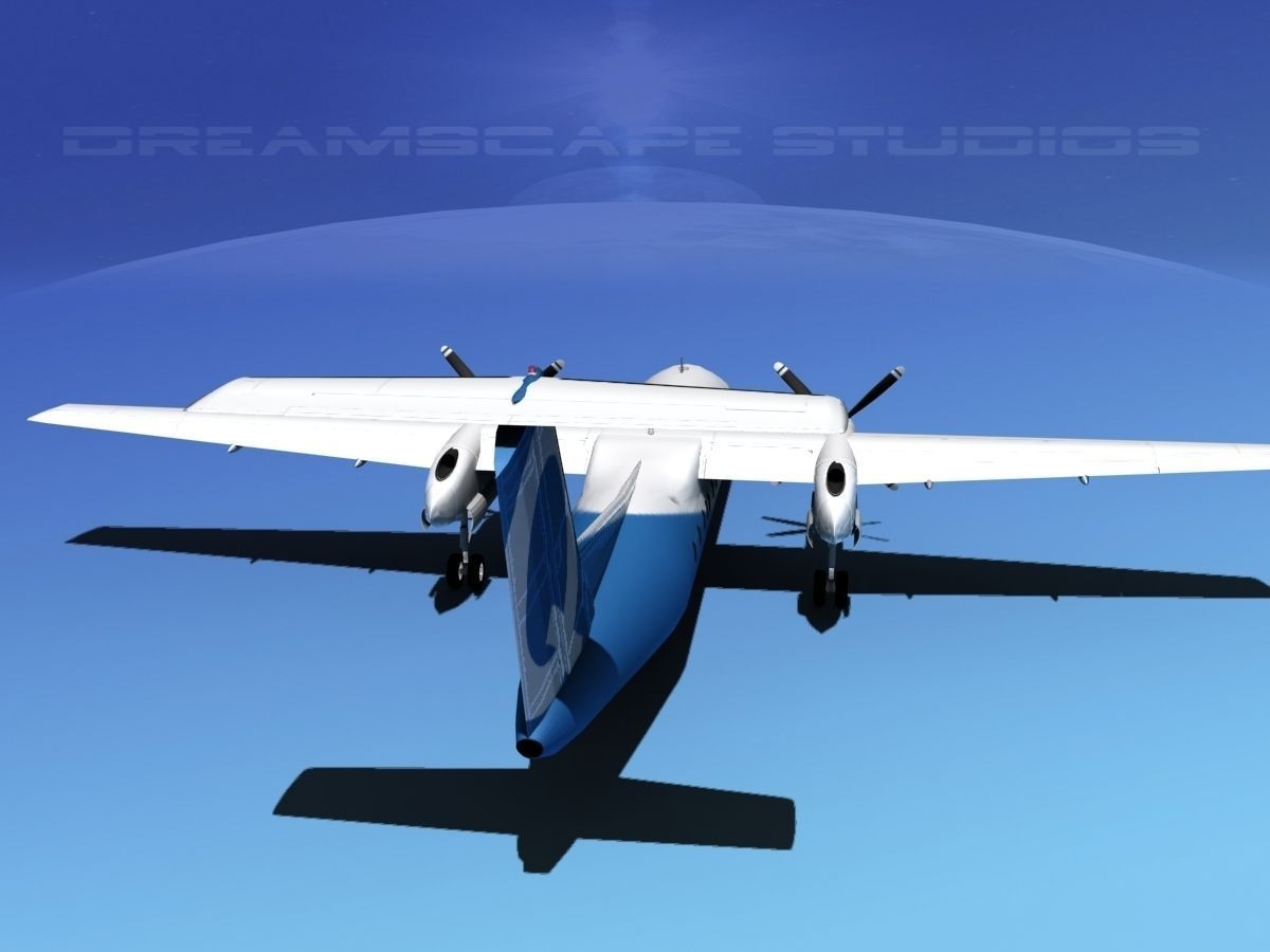Dehavilland DHC-8 300 3D model_6