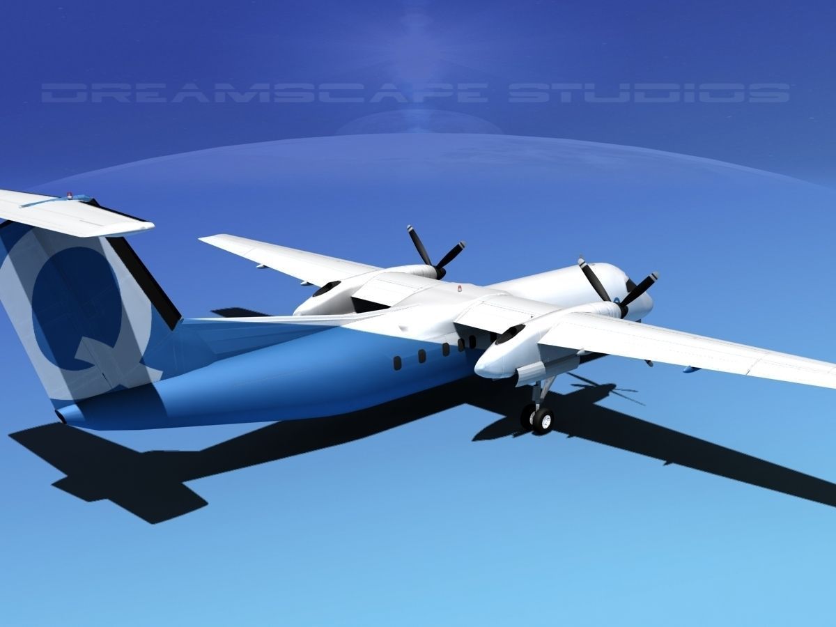 Dehavilland DHC-8 300 3D model_5
