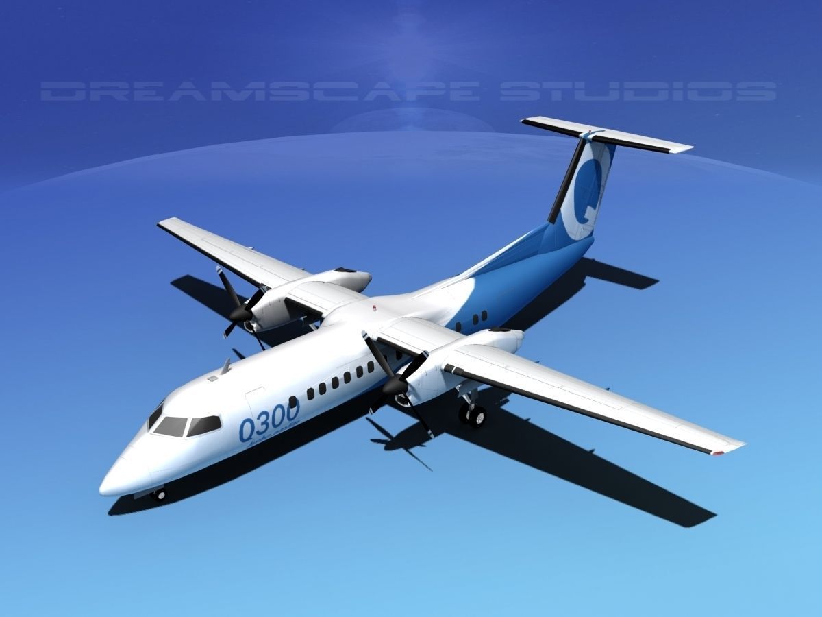 Dehavilland DHC-8 300 3D model_10