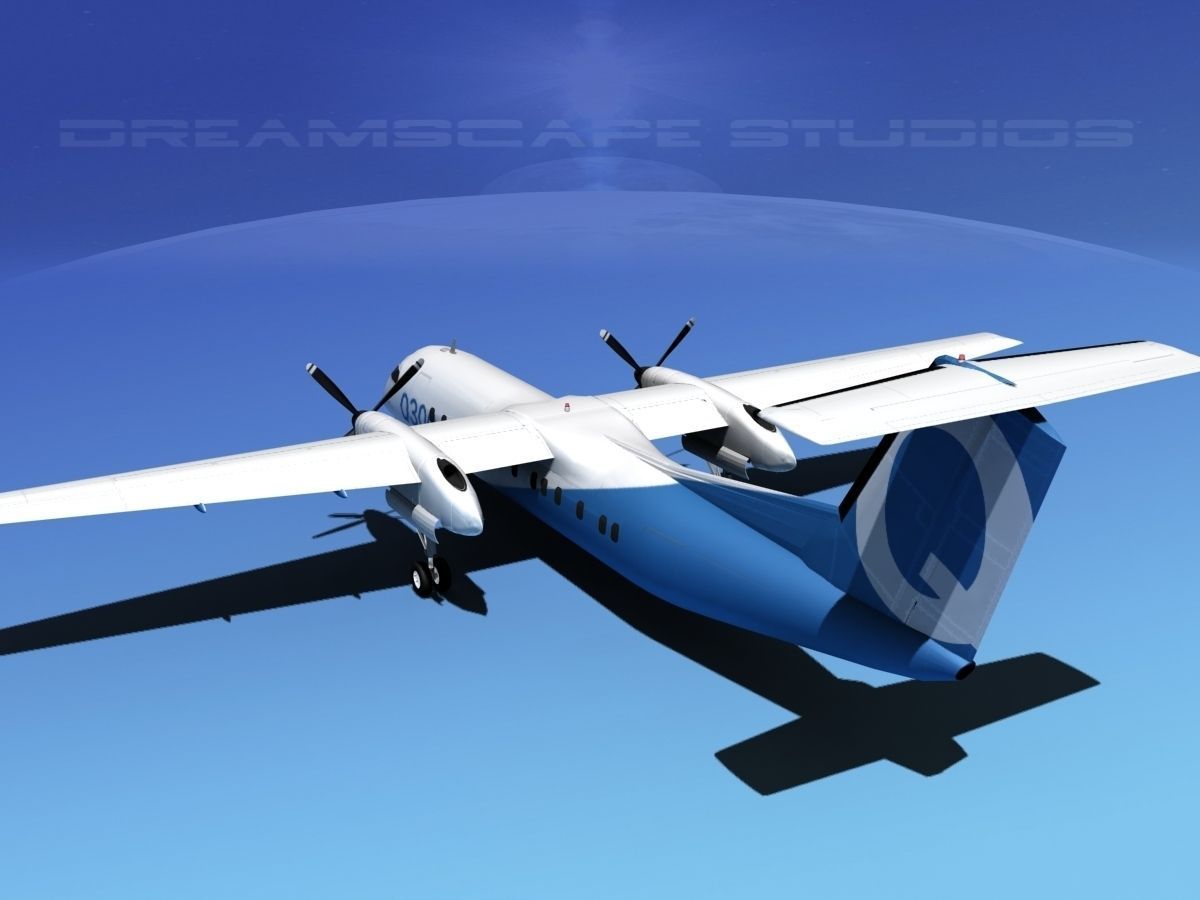 Dehavilland DHC-8 300 3D model_7