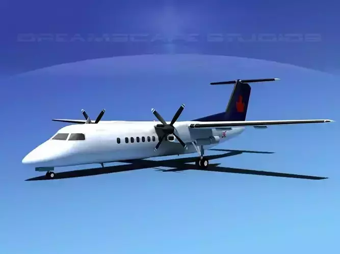 DeHavilland DHC-8-Q300 Air BC 3D model