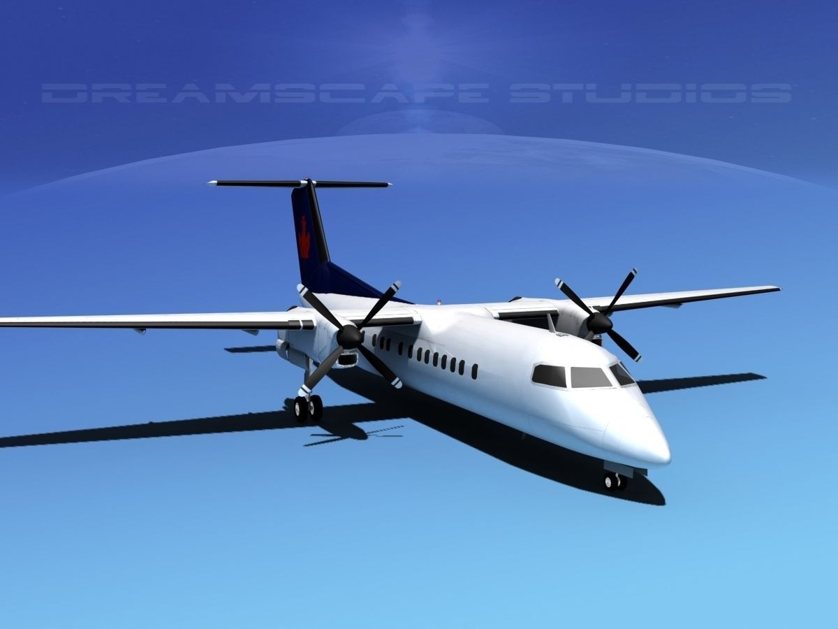 DeHavilland DHC-8-Q300 Air BC 3D model_1