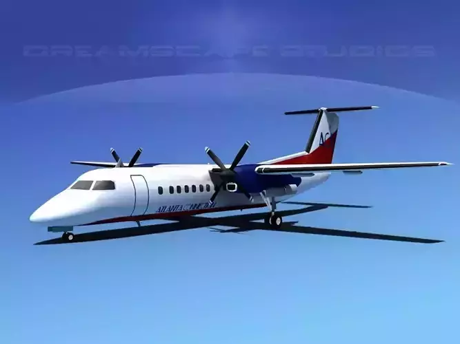 DeHavilland DHC-8-Q300 Atlanta Connection 3D model