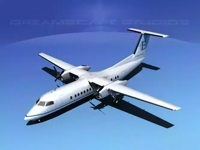 DeHavilland DHC-8-Q300 Everette Charters 3D model