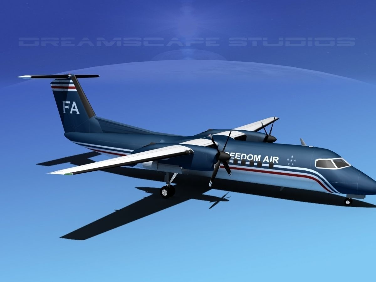 DeHavilland DHC-8-Q300 Freedom Air 3D model_3