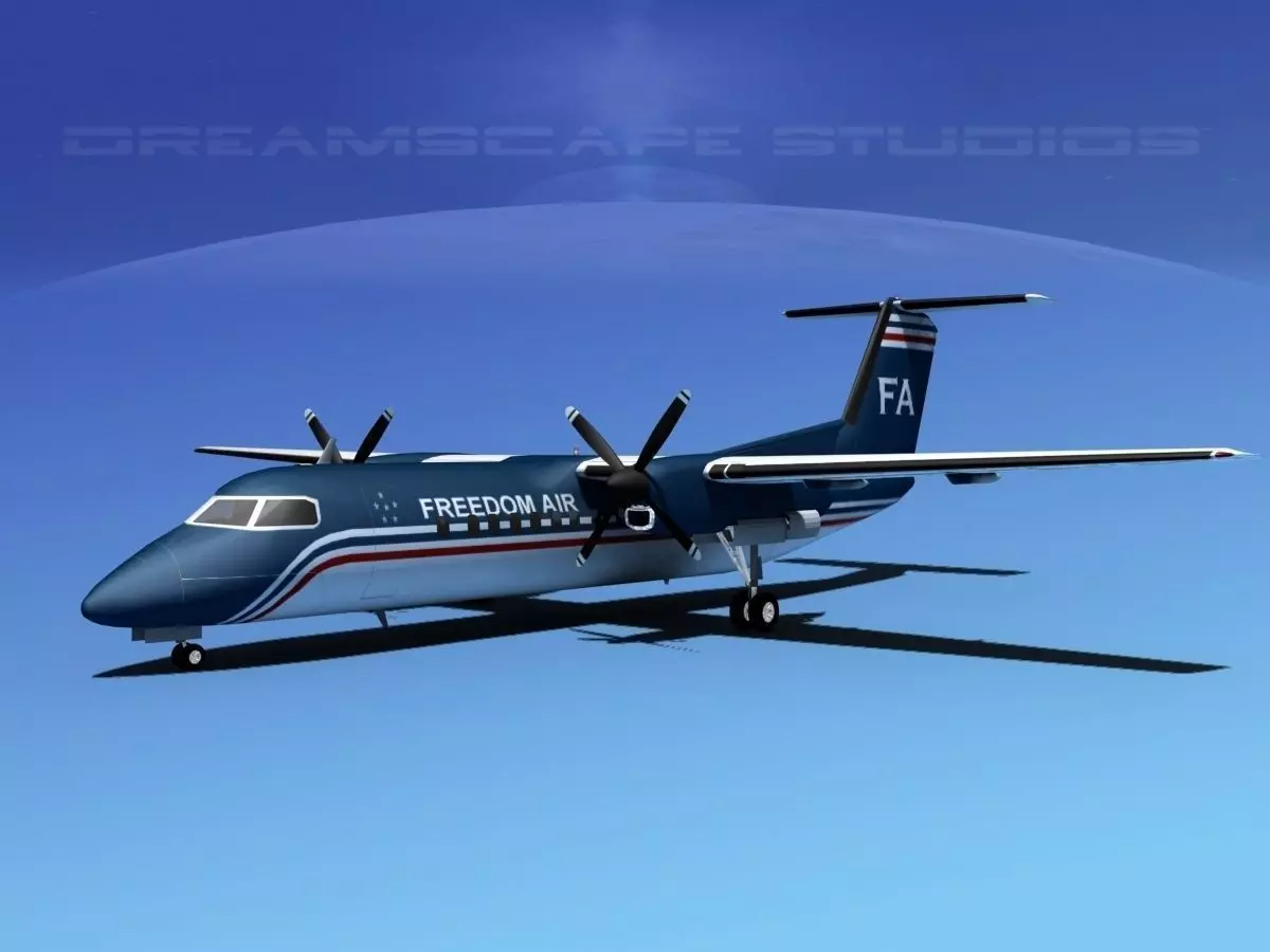 DeHavilland DHC-8-Q300 Freedom Air 3D model_0