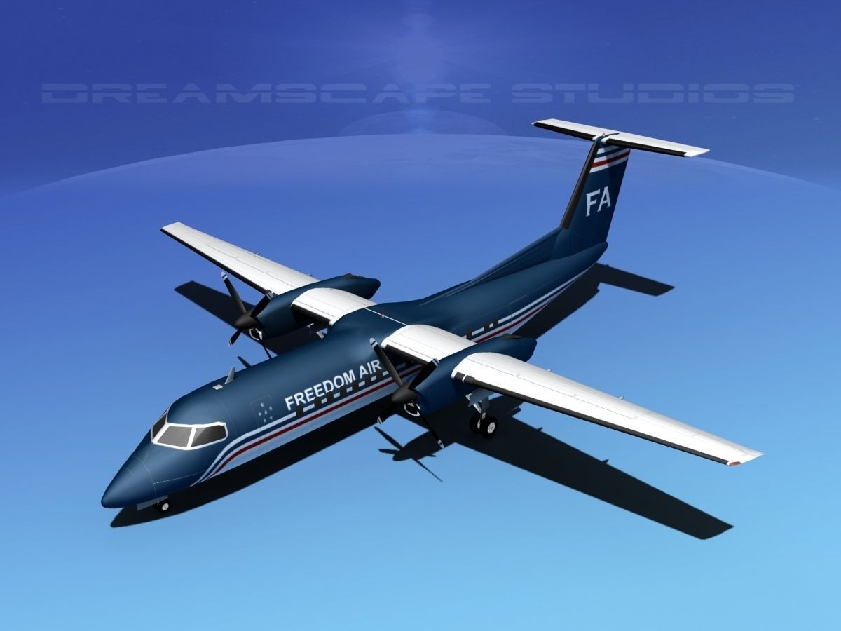 DeHavilland DHC-8-Q300 Freedom Air 3D model_10