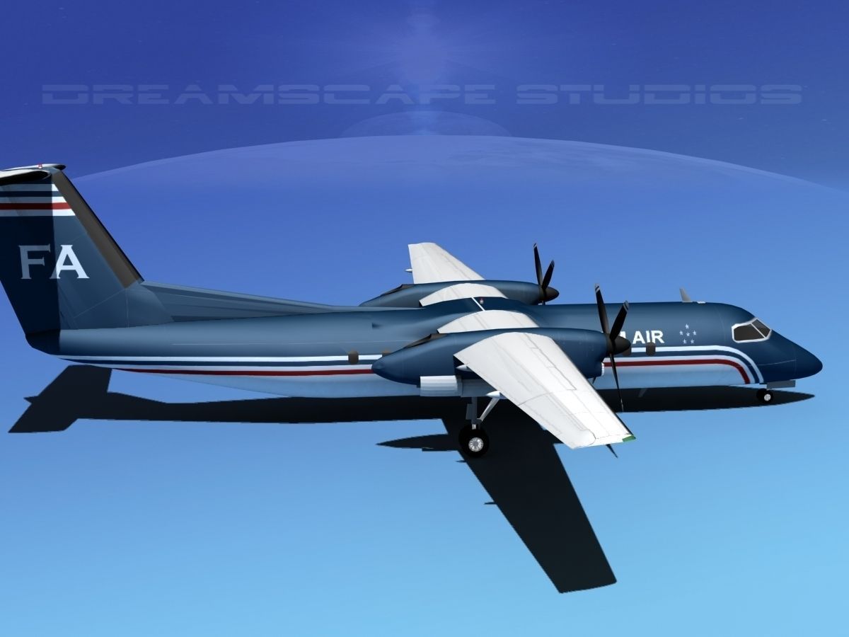 DeHavilland DHC-8-Q300 Freedom Air 3D model_2