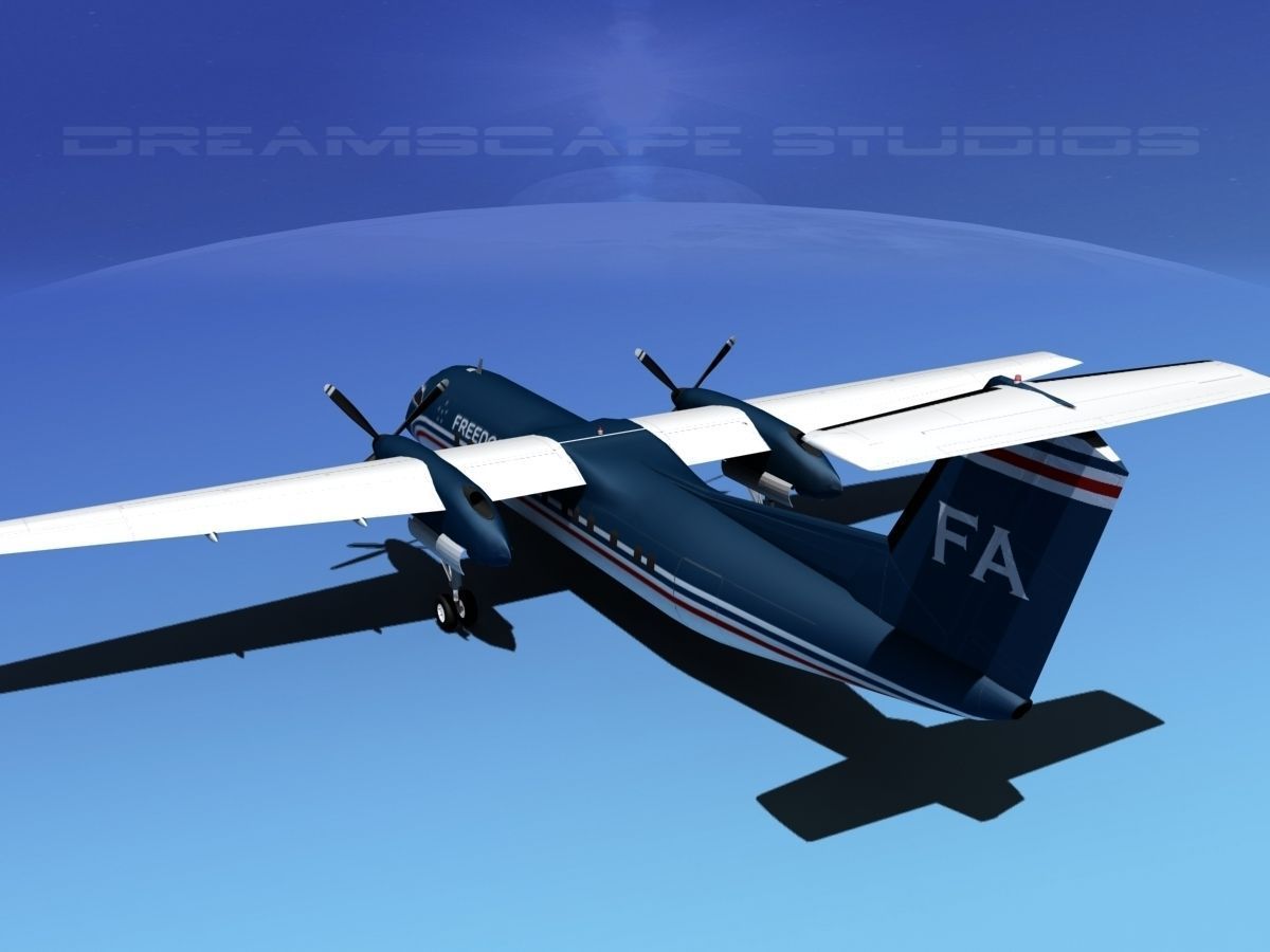 DeHavilland DHC-8-Q300 Freedom Air 3D model_7