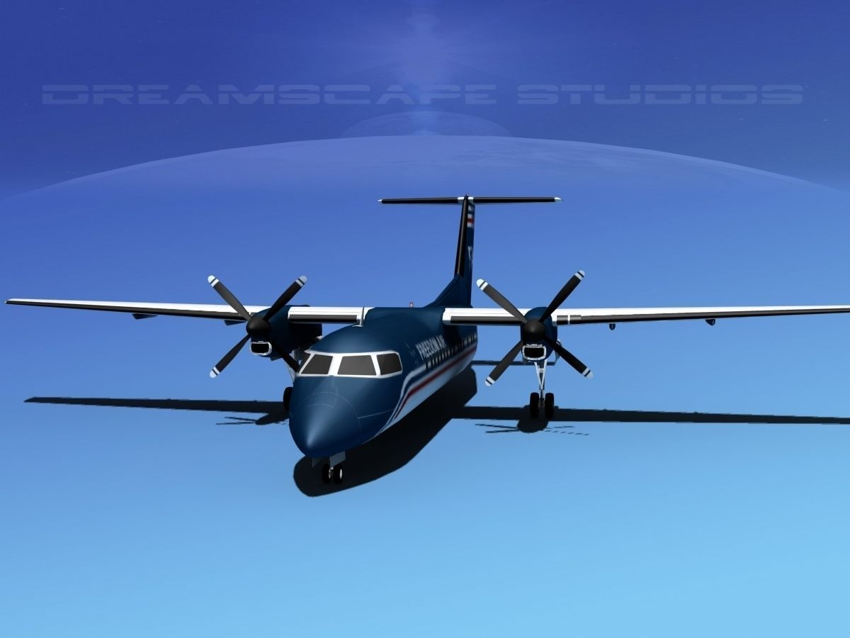 DeHavilland DHC-8-Q300 Freedom Air 3D model_1