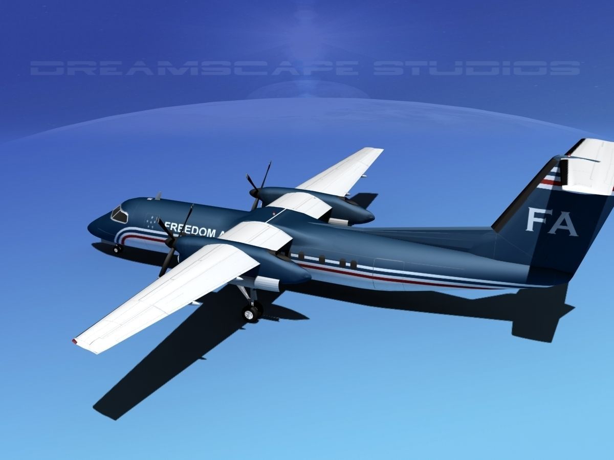 DeHavilland DHC-8-Q300 Freedom Air 3D model_8