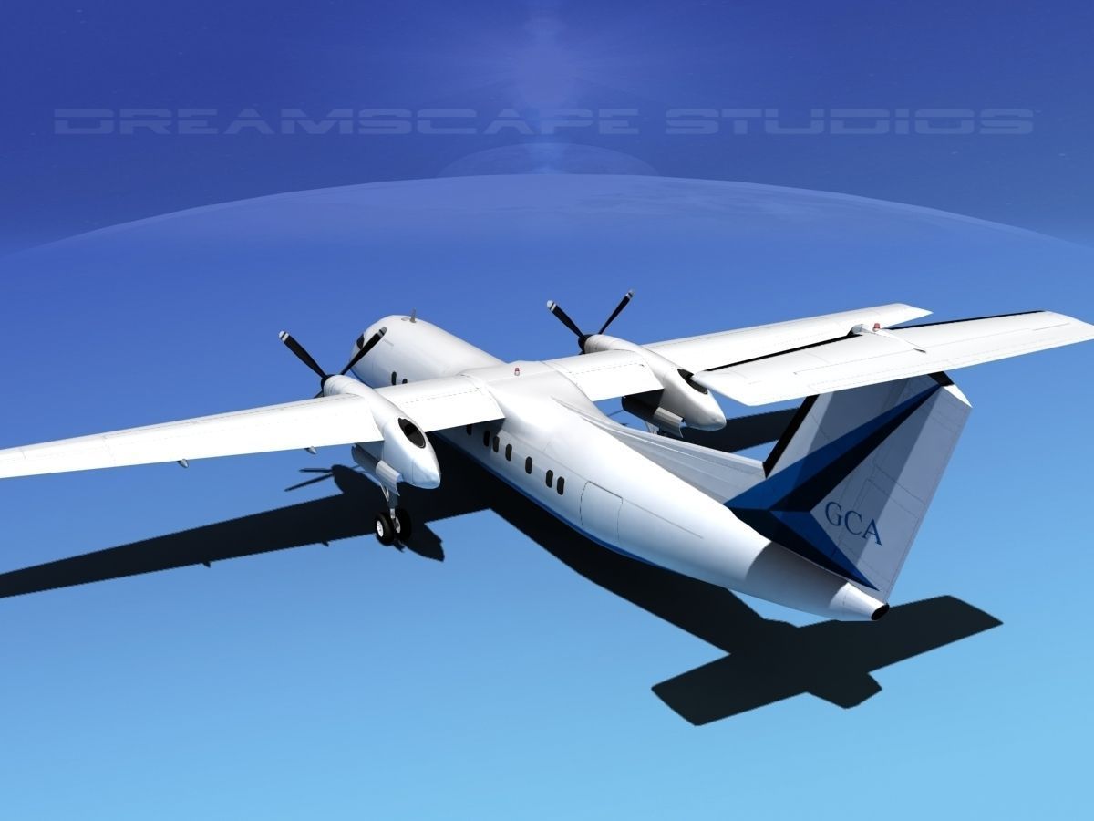 DeHavilland DHC-8-Q300 Gulf Coast Aviation 3D model_8