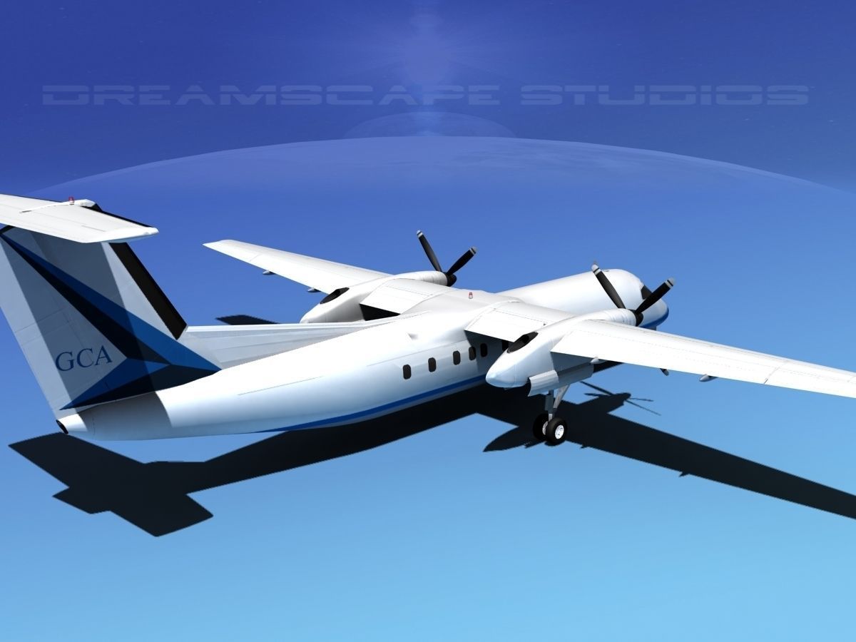 DeHavilland DHC-8-Q300 Gulf Coast Aviation 3D model_5