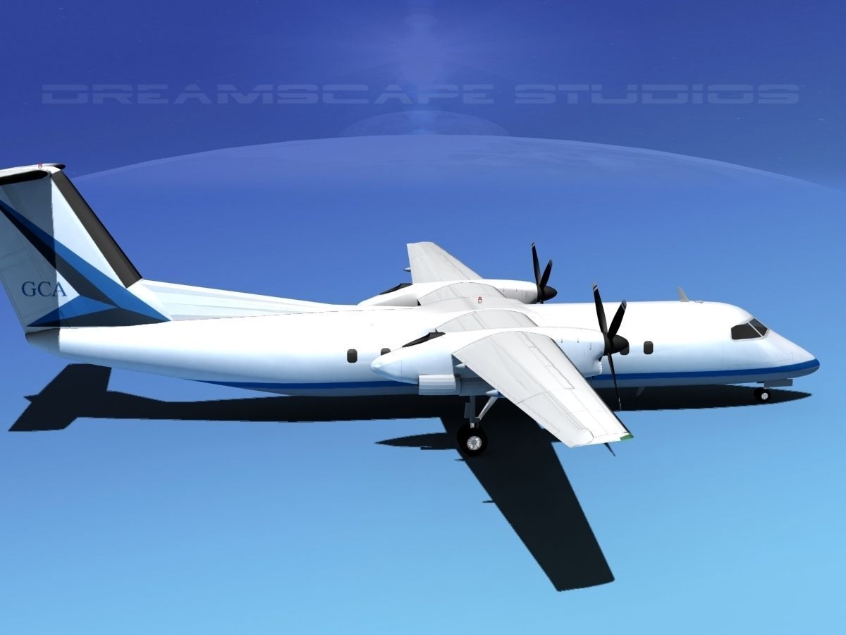 DeHavilland DHC-8-Q300 Gulf Coast Aviation 3D model_3