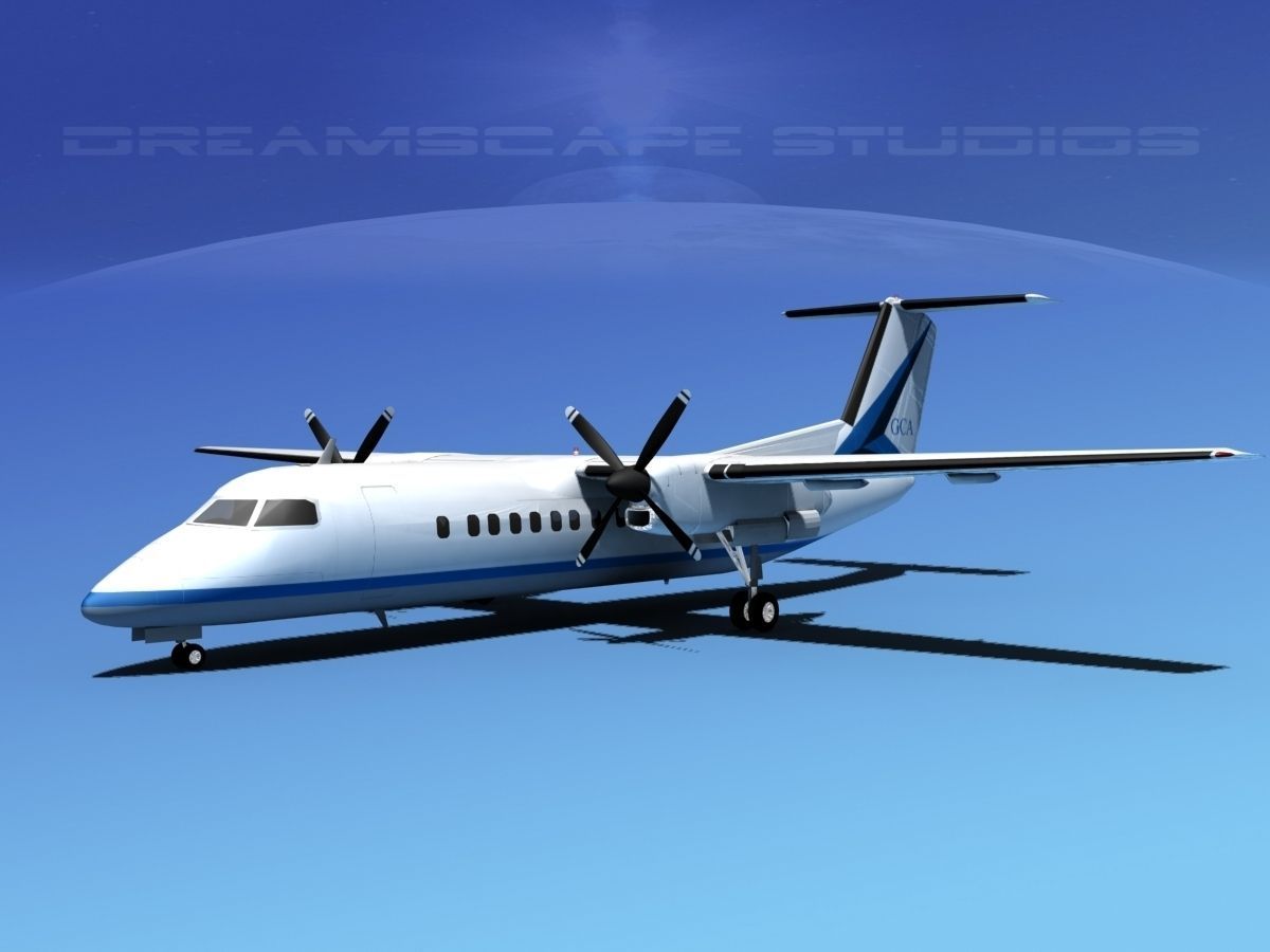 DeHavilland DHC-8-Q300 Gulf Coast Aviation 3D model_2