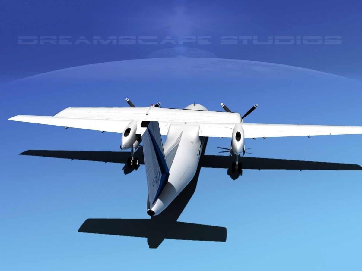DeHavilland DHC-8-Q300 Gulf Coast Aviation 3D model_6