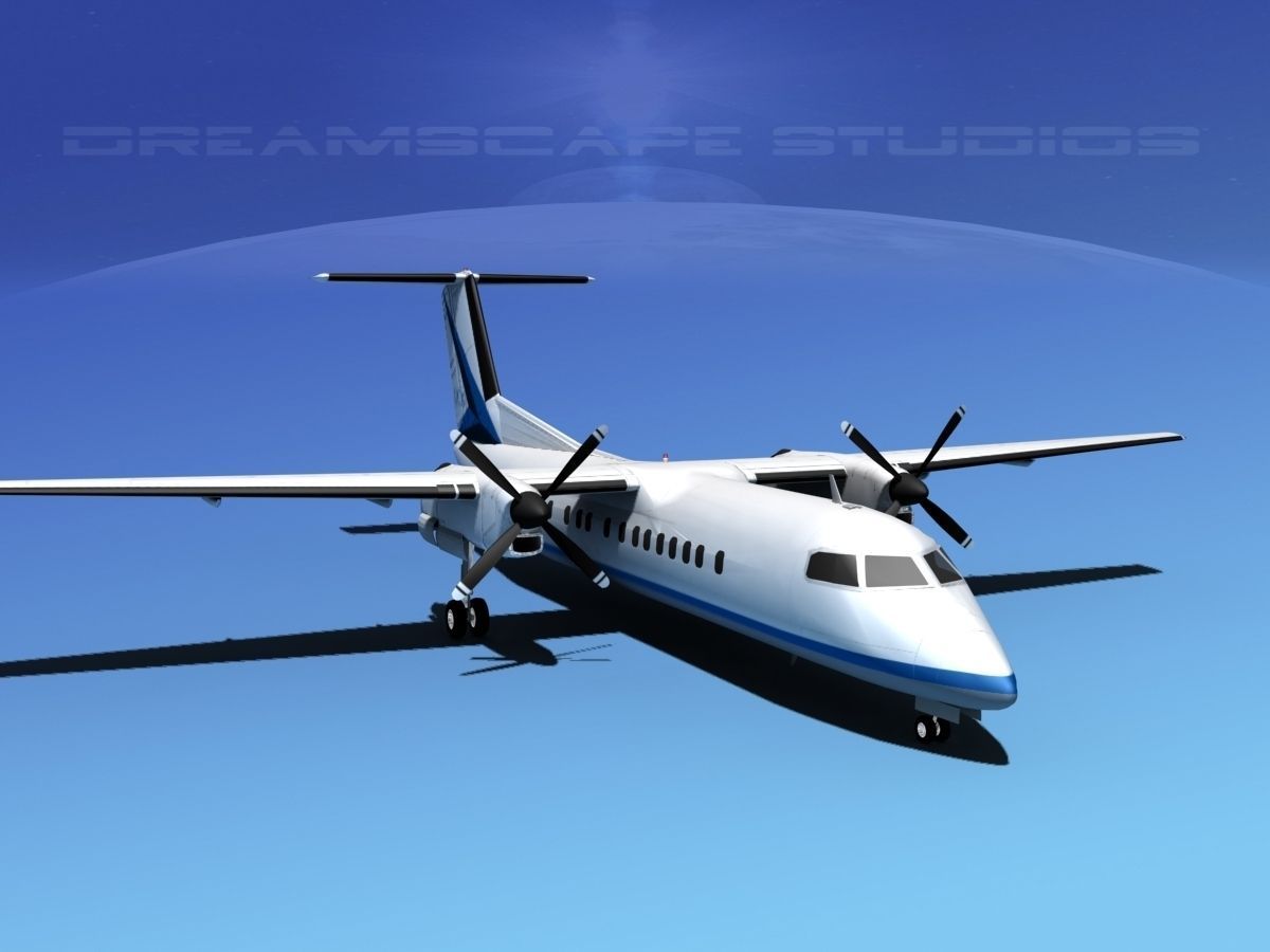 DeHavilland DHC-8-Q300 Gulf Coast Aviation 3D model_1