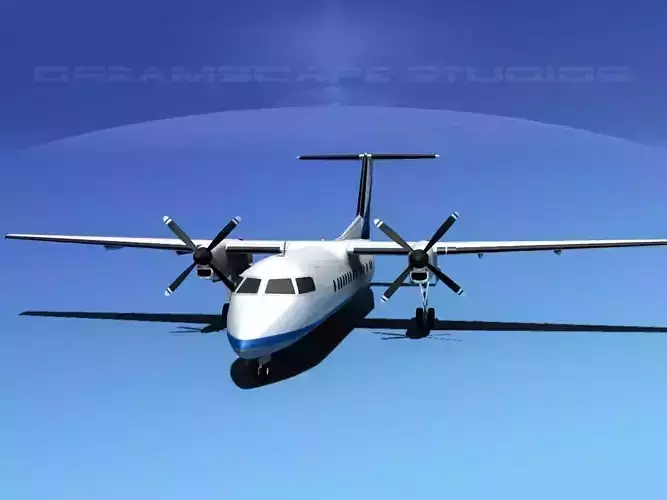 DeHavilland DHC-8-Q300 Gulf Coast Aviation 3D model