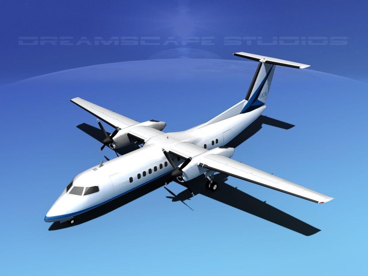 DeHavilland DHC-8-Q300 Gulf Coast Aviation 3D model_10