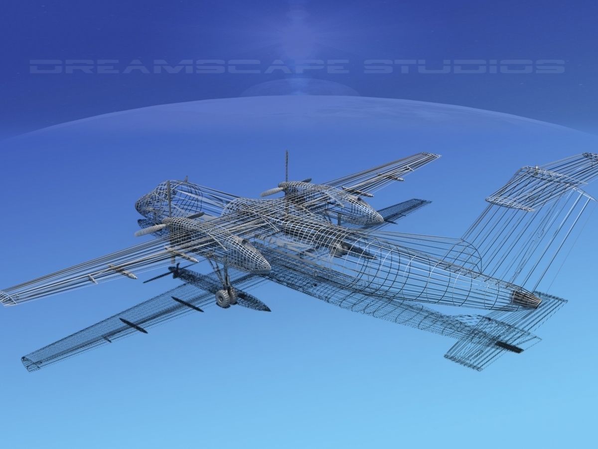 DeHavilland DHC-8-Q300 JAL 3D model_15