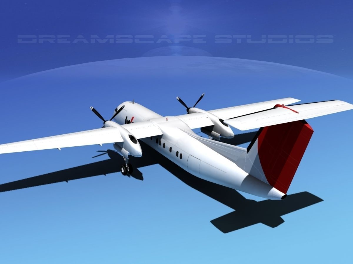 DeHavilland DHC-8-Q300 JAL 3D model_7