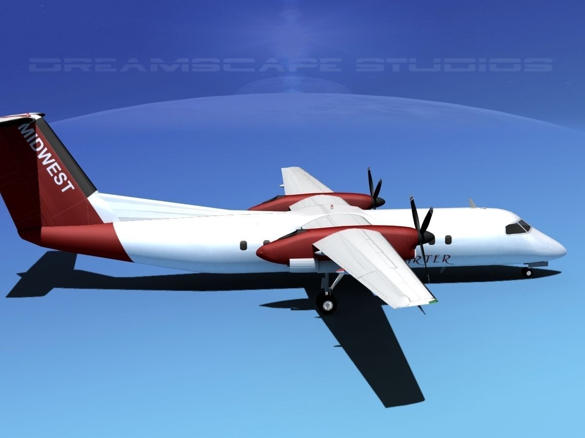 DeHavilland DHC-8-Q300 Midwest Charter 3D model_1
