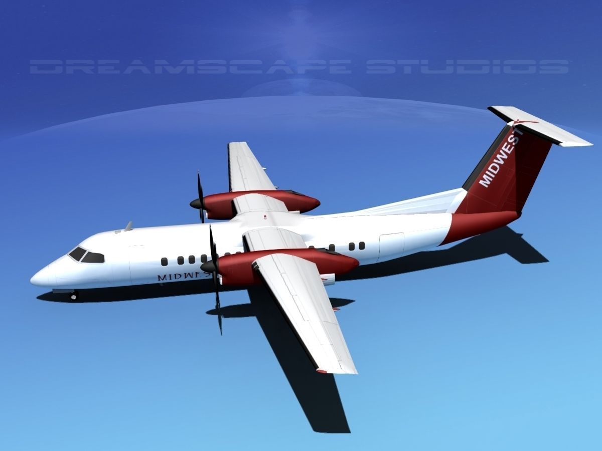 DeHavilland DHC-8-Q300 Midwest Charter 3D model_9