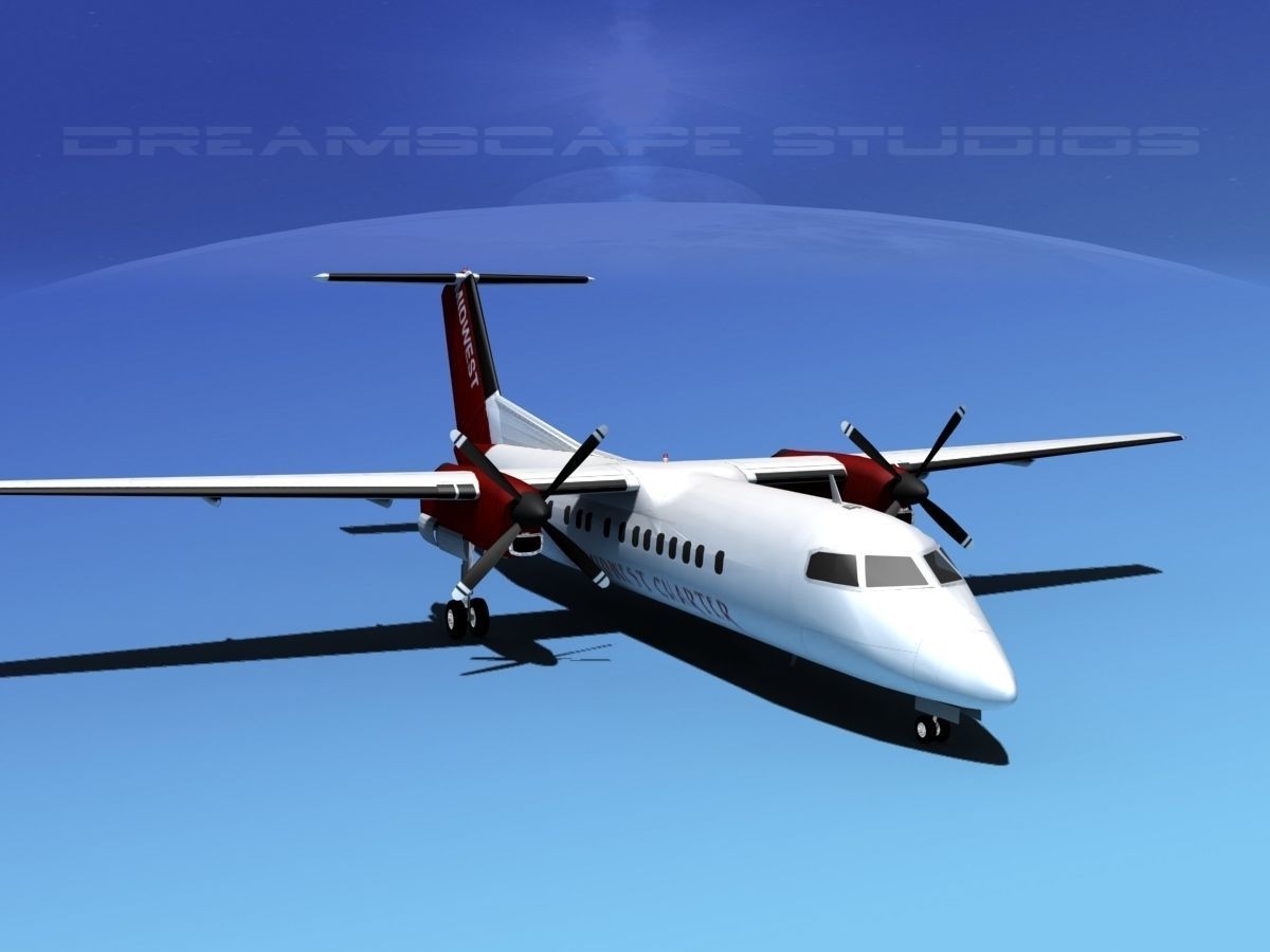 DeHavilland DHC-8-Q300 Midwest Charter 3D model_3