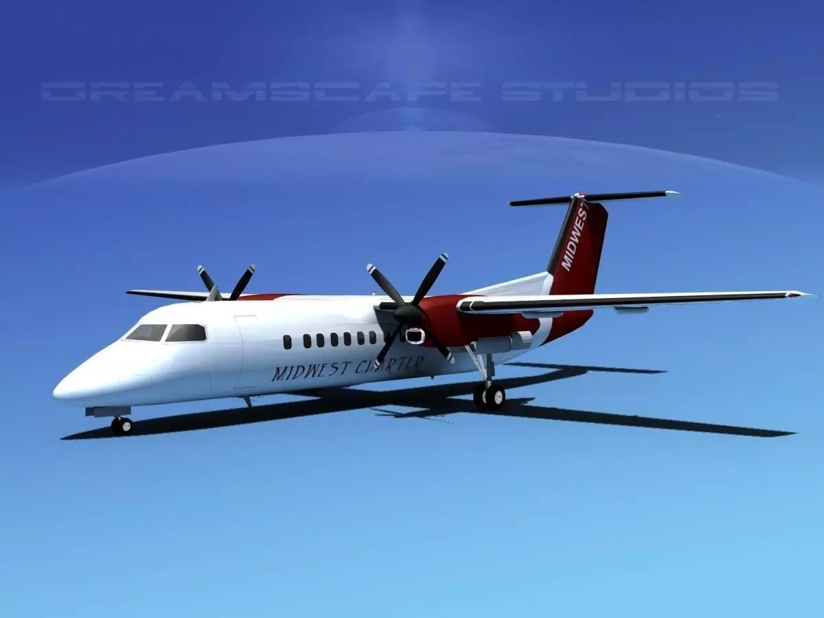 DeHavilland DHC-8-Q300 Midwest Charter 3D model_0