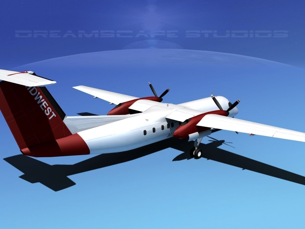 DeHavilland DHC-8-Q300 Midwest Charter 3D model_4