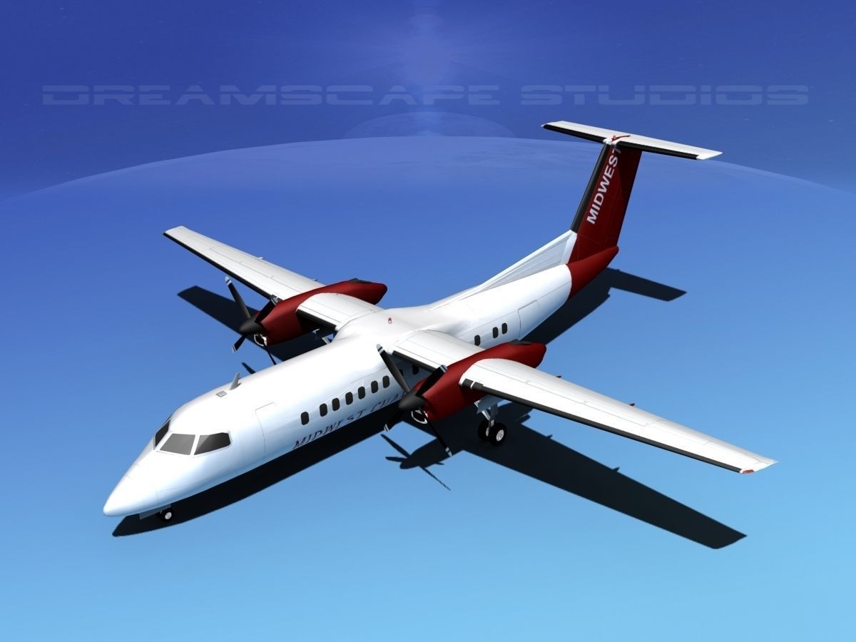 DeHavilland DHC-8-Q300 Midwest Charter 3D model_10