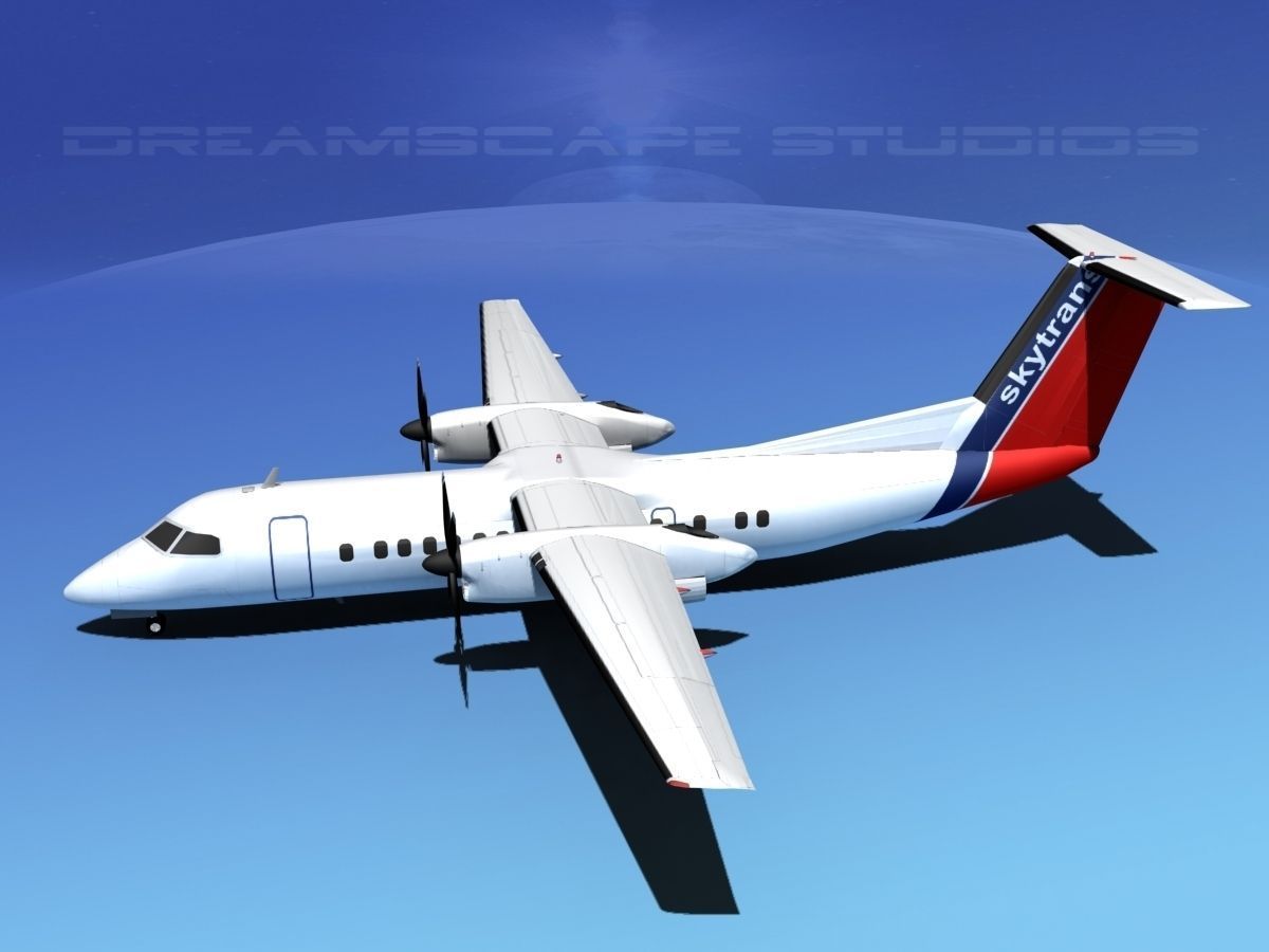 DeHavilland DHC-8-Q300 Skytrans 3D model_8