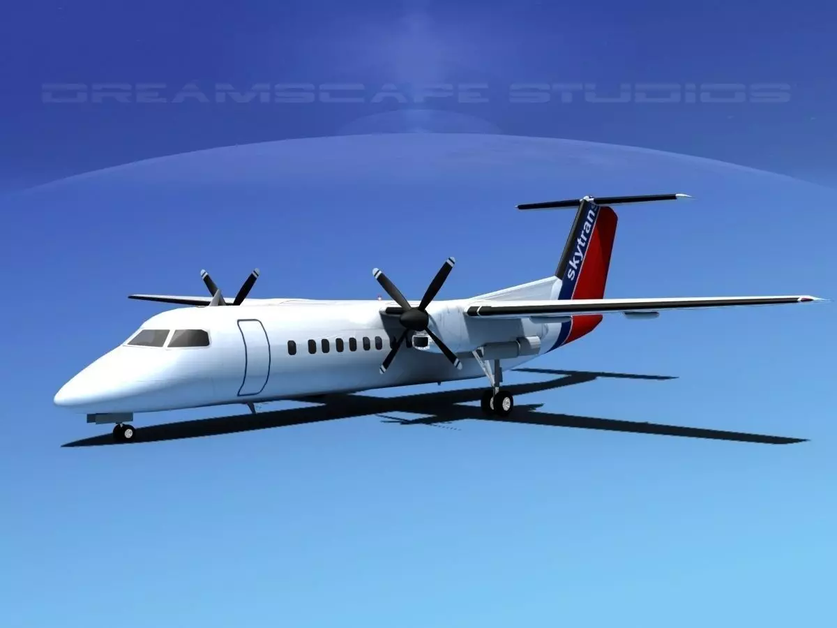 DeHavilland DHC-8-Q300 Skytrans 3D model_0